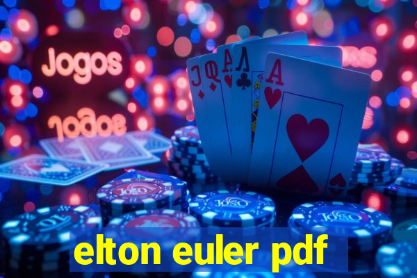 elton euler pdf